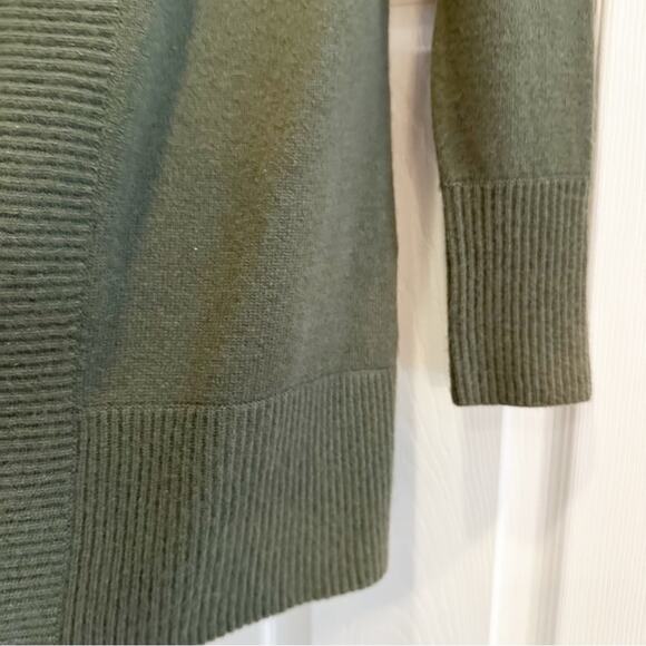 Charter Club Luxury 100% Cashmere Open Front Cardigan Knit Sweater Green SMALL - Picture 11 of 14